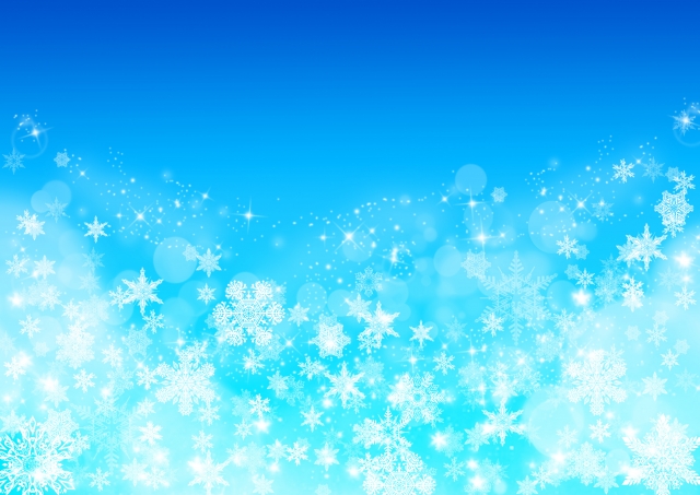雪の結晶(青)